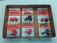 assortment of ERTL 1/64 scale tractors and