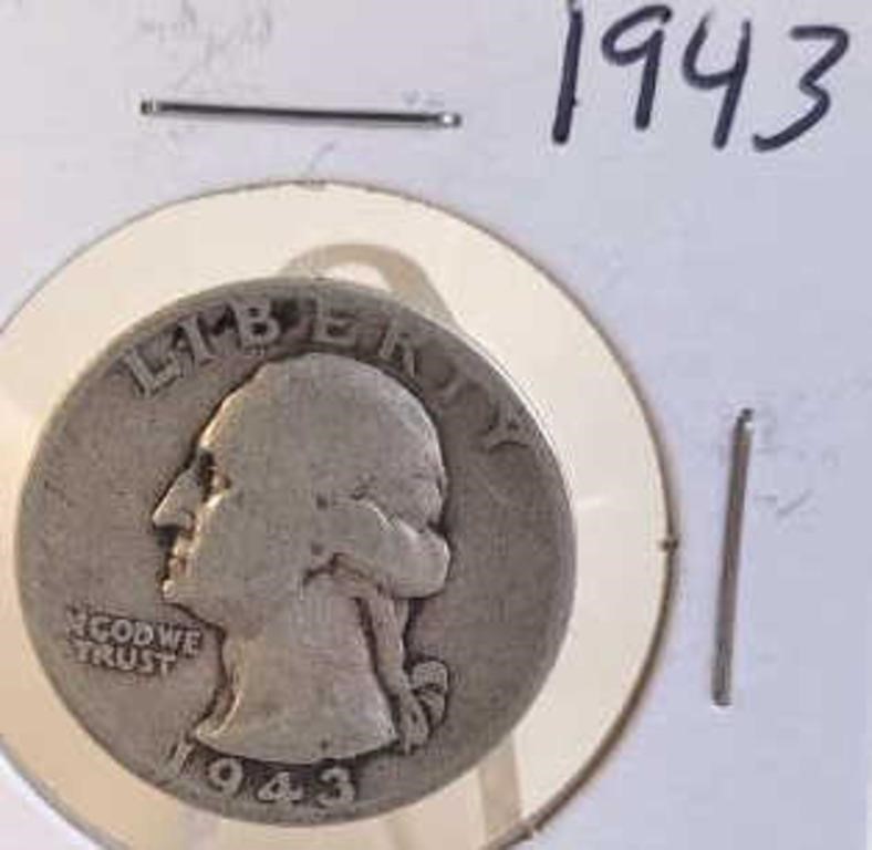 1943 Washington Silver Quarter