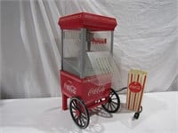 Coca Cola Popcorn Machine w/ Holder/Bin