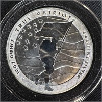 1 oz Fine Silver Round - True Patriot
