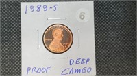 1989s DCAM Proof Lincoln Head Cent lb7006