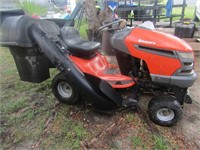 Husqvarna 42" Lawn Tractor w Grass Bag & Snow Plow
