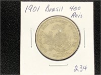 1901 Brazil 400 Reis