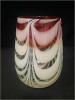 Nice Modern Crystal Swir Vase - 8.5"h