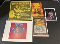 John Denver, Blues Promos, Jimi Hendrix Photo.