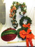 Wreaths, Garland Cane & Tinsel Ball