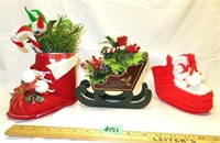 Christmas Decor: Santa's Boots, Sleigh