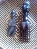 African hair combs.