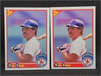 2- 1990 Score #704 Wade Boggs Baseball Cards