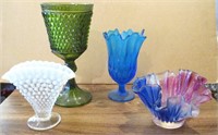 Misc Colored Art Glass Vases