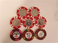 Assorted Poker Chips: Desert In Las Vegas $5,