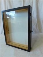 Empty shadow box:  12.75"w x 16.75"t x 3" deep