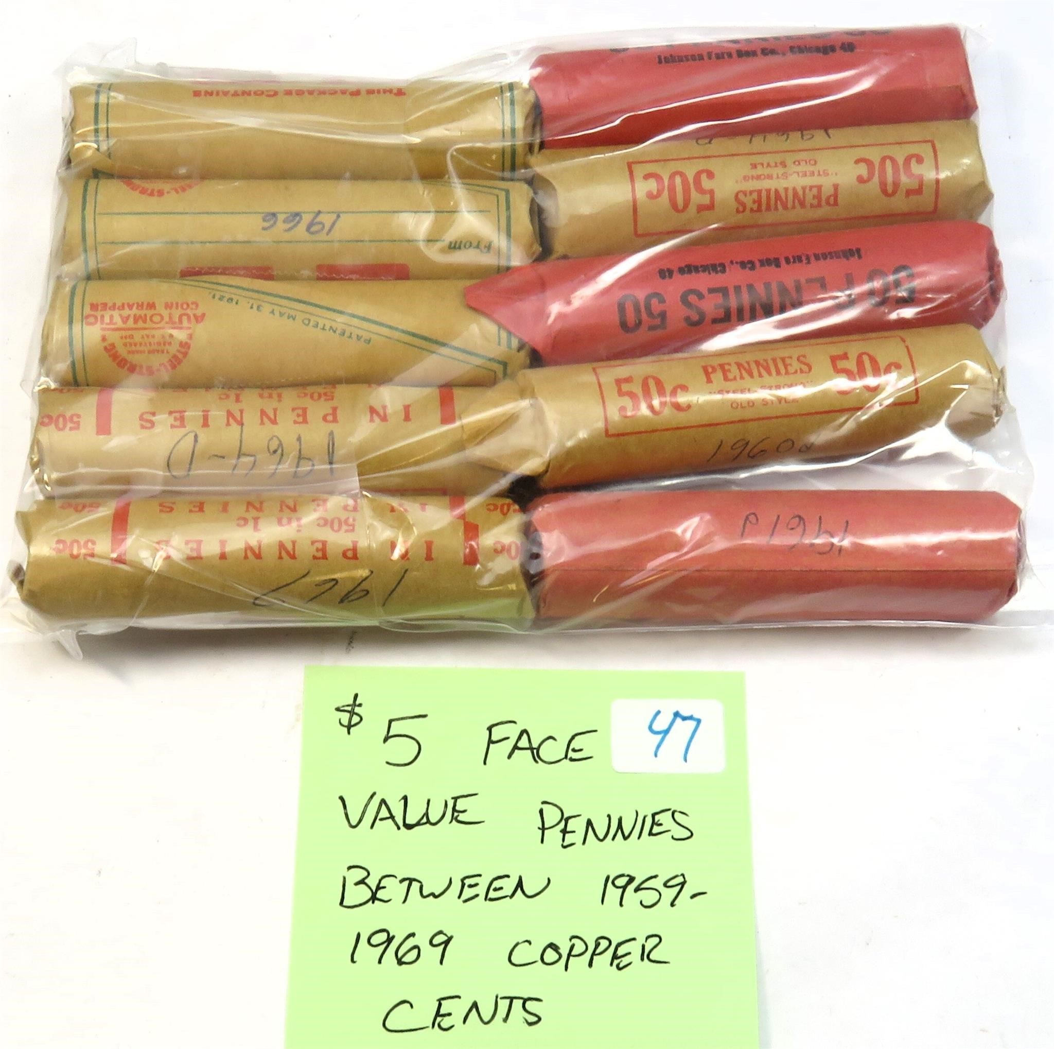 $5 Face Value Copper Cents