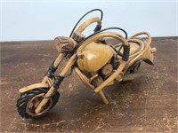 Wooden Motorcycle Folk Art