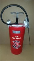 Hand Pump Fire Extinguisher Restored To Red Indian