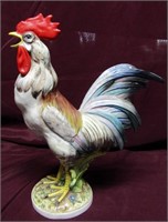 Vintage 18" Italian Pottery Rooster figure.