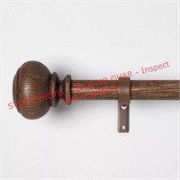 Threshold 66-120 wood-knob-curtain-rod-dark-brown