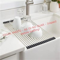 Brightroom SS over the sink dish drainer