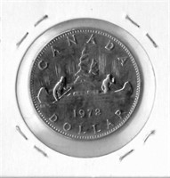 Canadian 1972 silver dollar