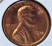 1972 uncirculated Lincoln penny