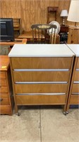 Chest of drawers on wheels 20 1/2” x 17 1/2” x