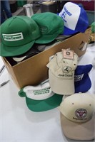 Box of Hats Mostly John Deere