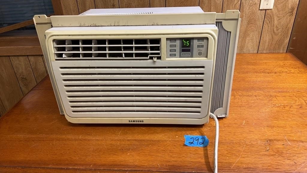 Samsung air conditioner: 6300 BTU, works 
Box is