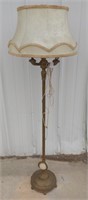 Vtg Decorative Candle Stick Style Floor Lamp