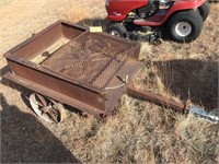 HD Shop Made Trailer W/Antique Wheels