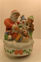 Vintage Santa Music Box