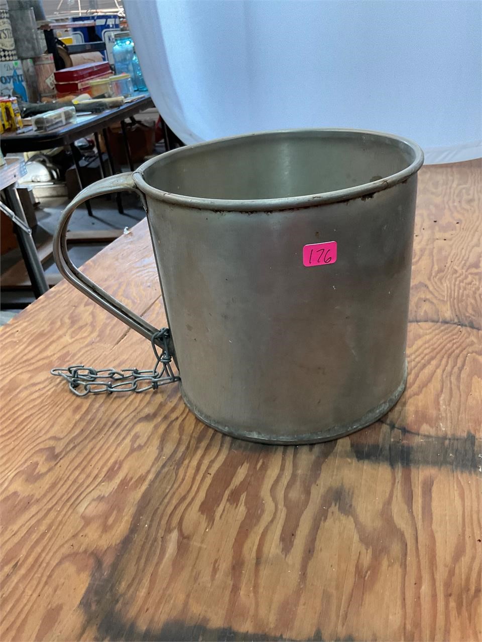 Oyster Packing House Galvanized Scoop