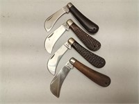 (4Pcs.) ASSORTED CASE XX FOLDING KNIVES