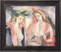 Original in the Manner of Marie Laurencin Canvas