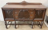 Vintage Carved Wooden Buffet