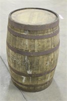 Vintage Wooden Barrel 22" Dia x 35"