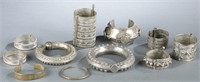 Group of silver ethnographic jewelry.