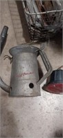 1 quart huffman galvanized oil can  and tail