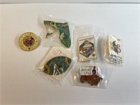 Lot of 6 Vintage Lions Club Collectors Pins