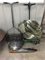 Scott’s Spreader, Reel Mower, Cover, Hand Saws,