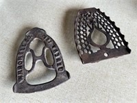 Pair of Metal Cast Iron Trivets