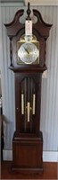 Seth Thomas Pine cased grandfather clock with