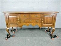 Solid Cherry Queen Anne Style Sideboard