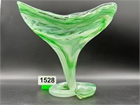 Nice Hand Blown Sooner Glass Vase