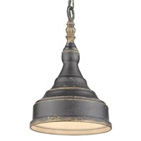 Keating 1-Light Black Iron Pendant