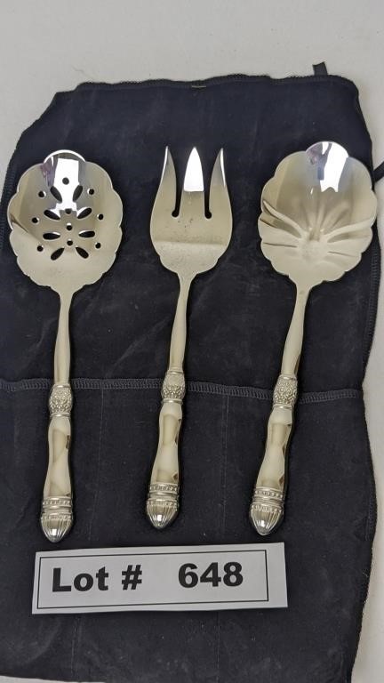 SILVER PLATE SERVING UTENSILS