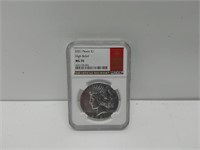 2021 Peace silver dollar MS-70 high relief