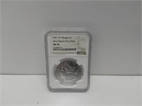 2021-O MS-70 Morgan silver dollar w/New Orleans