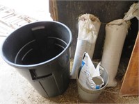 2 Sand Bags,Garbage Barrel, Industrial Quartz