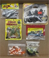 NOS Plastic Frogs, Jigs, and Minnows Fishing Bait