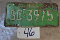 1971 Tennessee Tag